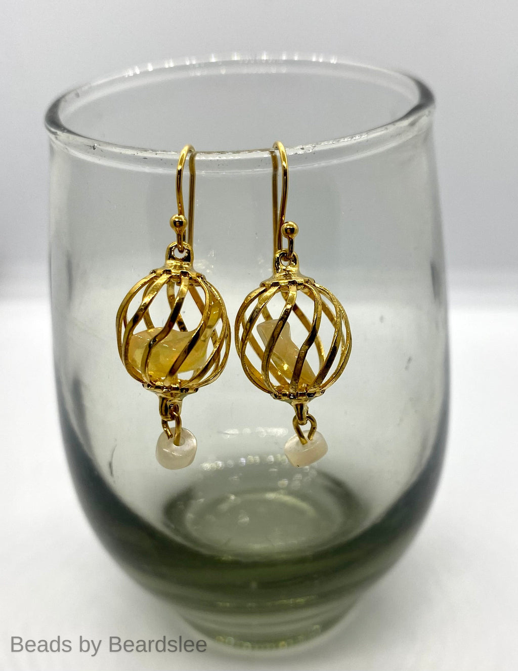Clear Opal Earrings